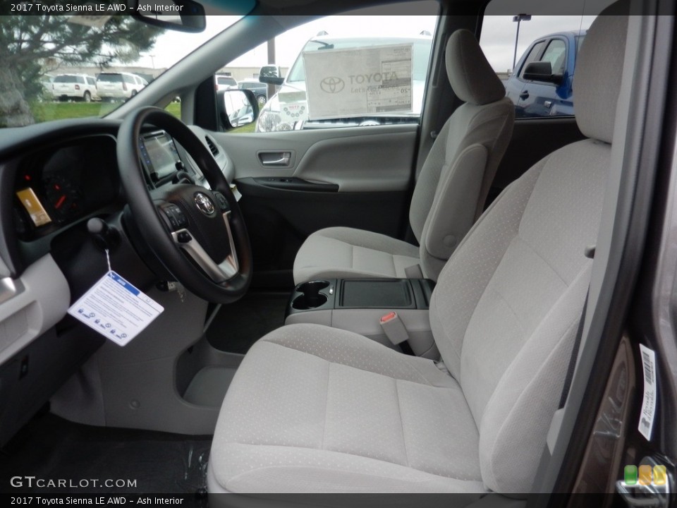 Ash Interior Front Seat for the 2017 Toyota Sienna LE AWD #116965534