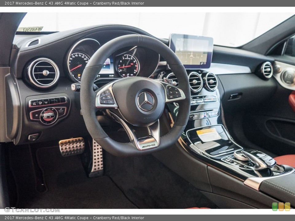Cranberry Red/Black Interior Dashboard for the 2017 Mercedes-Benz C 43 AMG 4Matic Coupe #116967007