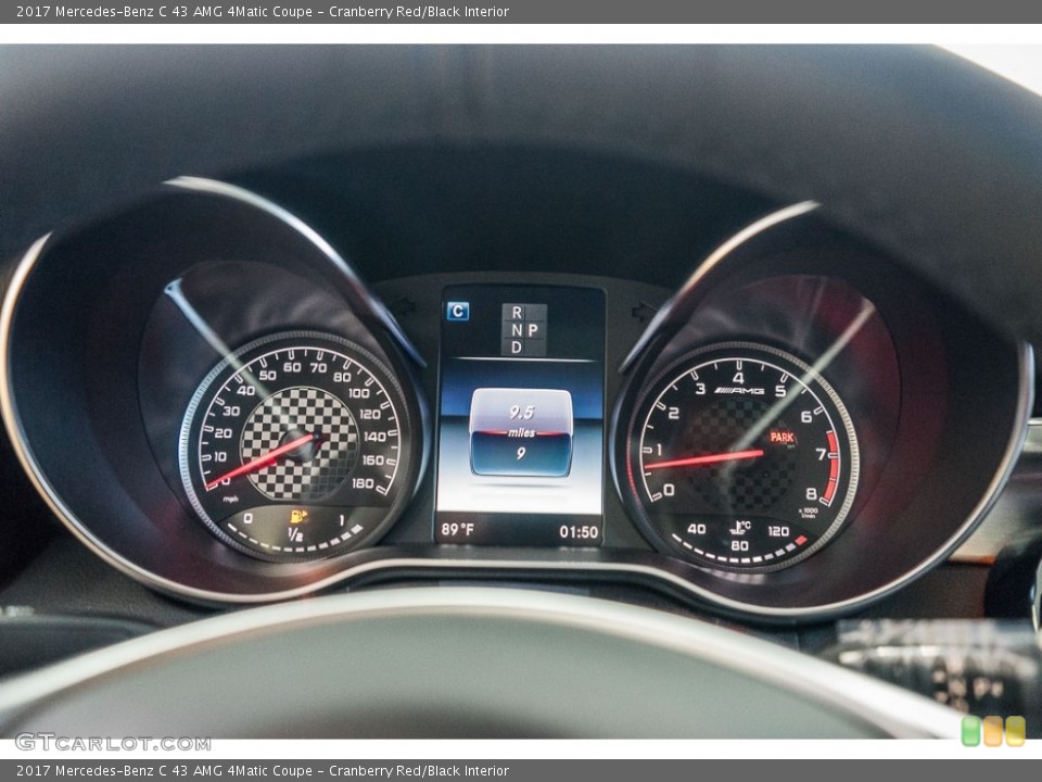 Cranberry Red/Black Interior Gauges for the 2017 Mercedes-Benz C 43 AMG 4Matic Coupe #116967061