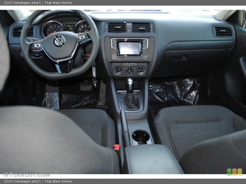 Titan Black Interior Dashboard for the 2016 Volkswagen Jetta S #116967547