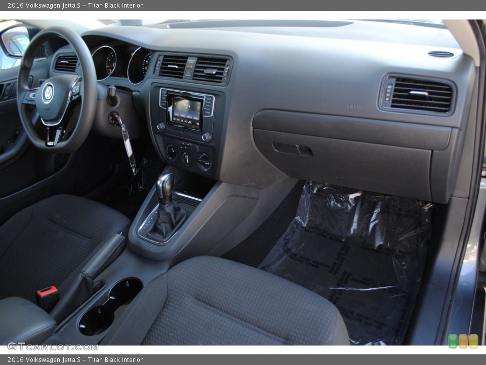 Titan Black Interior Dashboard for the 2016 Volkswagen Jetta S #116967679