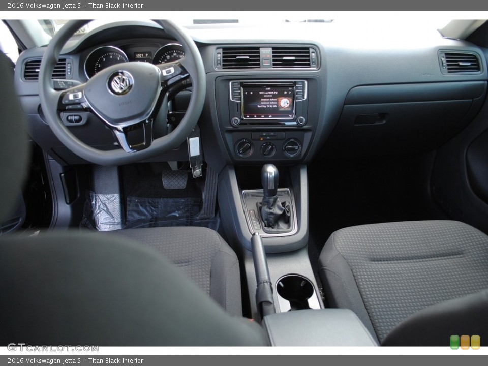 Titan Black Interior Dashboard for the 2016 Volkswagen Jetta S #116968366