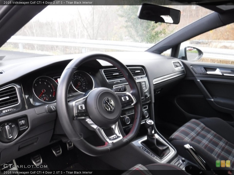 Titan Black Interior Dashboard for the 2016 Volkswagen Golf GTI 4 Door 2.0T S #116970682