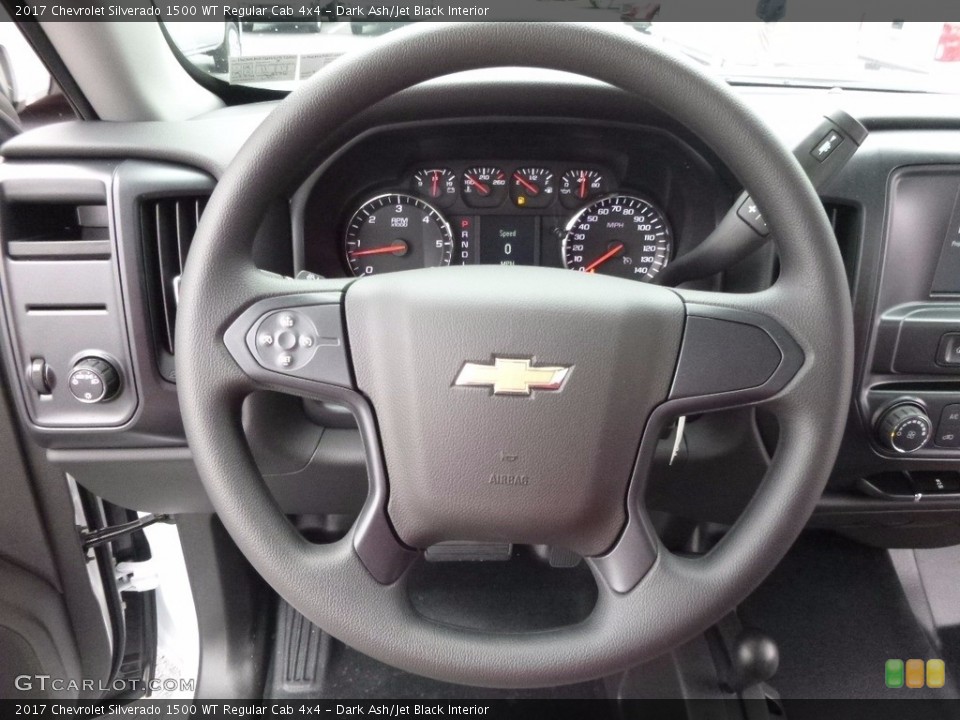 Dark Ash/Jet Black Interior Steering Wheel for the 2017 Chevrolet Silverado 1500 WT Regular Cab 4x4 #116973844