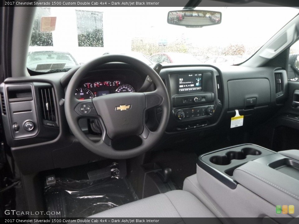 Dark Ash/Jet Black Interior Photo for the 2017 Chevrolet Silverado 1500 Custom Double Cab 4x4 #116974516