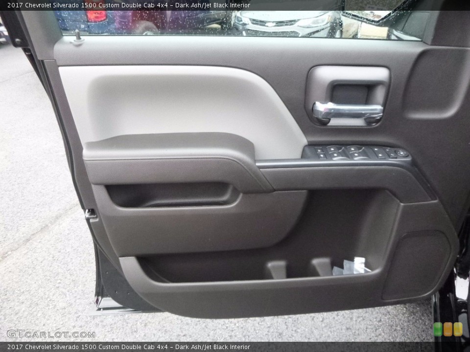 Dark Ash/Jet Black Interior Door Panel for the 2017 Chevrolet Silverado 1500 Custom Double Cab 4x4 #116974531