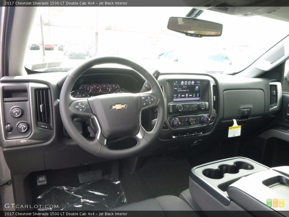 Jet Black Interior Photo for the 2017 Chevrolet Silverado 1500 LT Double Cab 4x4 #116975227