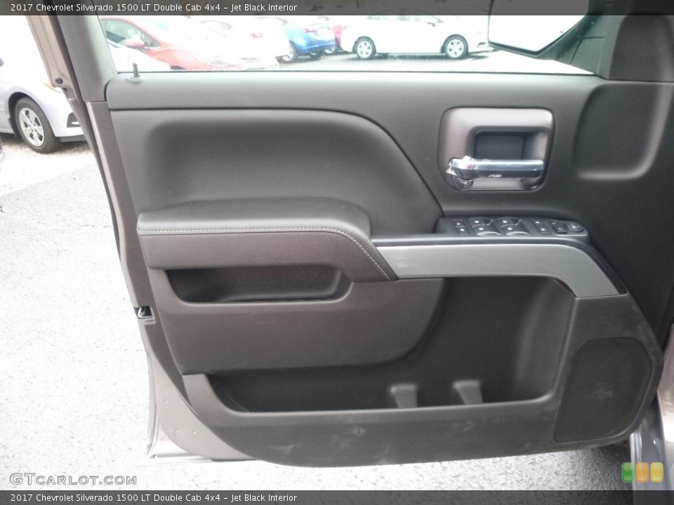 Jet Black Interior Door Panel for the 2017 Chevrolet Silverado 1500 LT Double Cab 4x4 #116975245