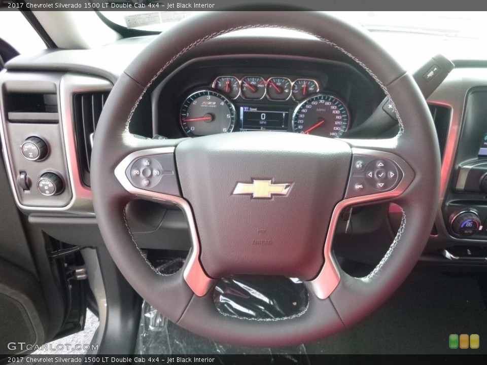 Jet Black Interior Steering Wheel for the 2017 Chevrolet Silverado 1500 LT Double Cab 4x4 #116975320