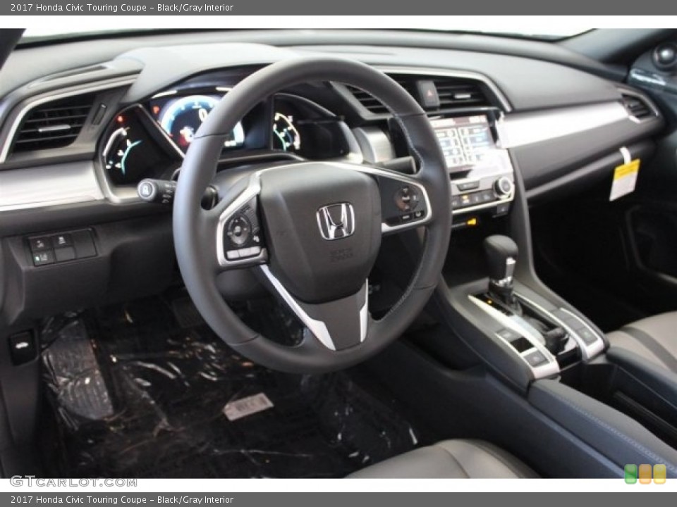 Black/Gray Interior Dashboard for the 2017 Honda Civic Touring Coupe #116975569