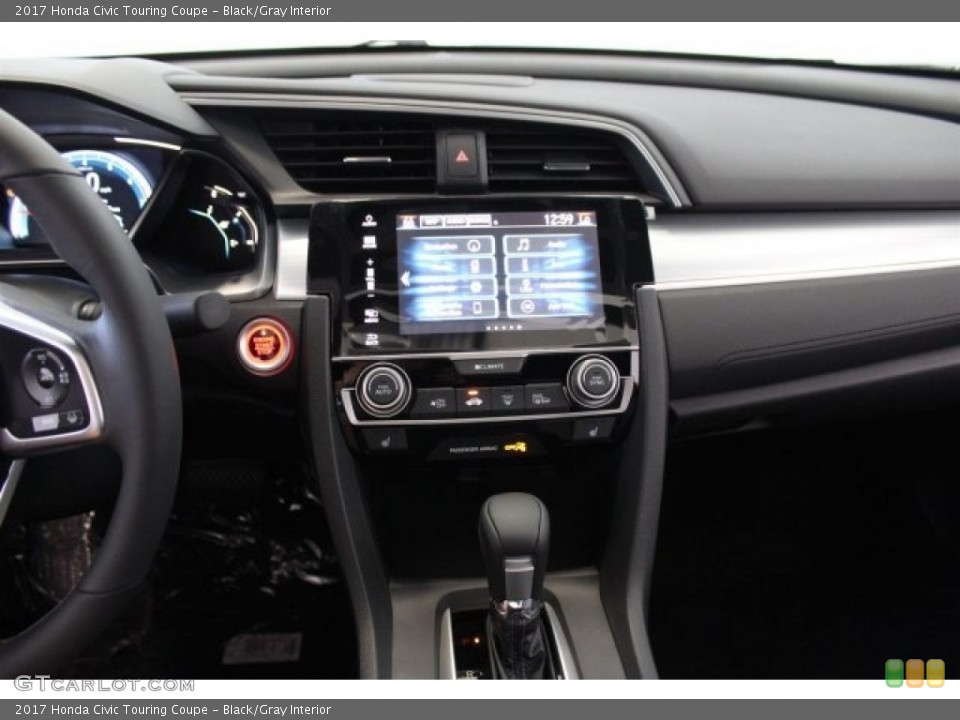 Black/Gray Interior Dashboard for the 2017 Honda Civic Touring Coupe #116975614
