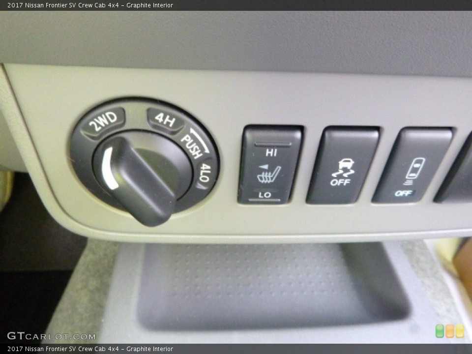 Graphite Interior Controls for the 2017 Nissan Frontier SV Crew Cab 4x4 #116976319