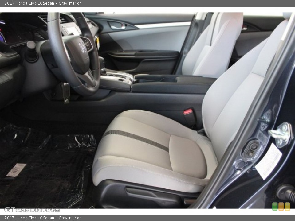 Gray Interior Front Seat for the 2017 Honda Civic LX Sedan #116976505