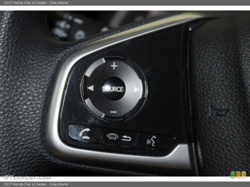 Gray Interior Controls for the 2017 Honda Civic LX Sedan #116976541