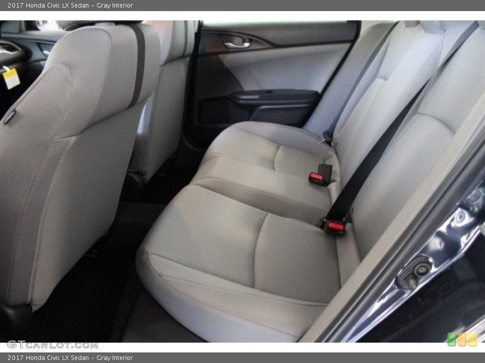 Gray Interior Rear Seat for the 2017 Honda Civic LX Sedan #116976670