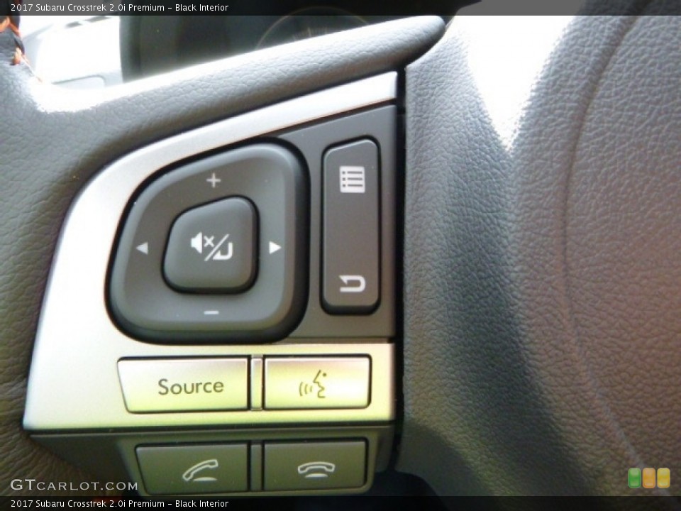 Black Interior Controls for the 2017 Subaru Crosstrek 2.0i Premium #116977189