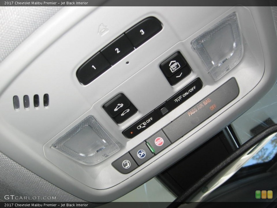 Jet Black Interior Controls for the 2017 Chevrolet Malibu Premier #116980355