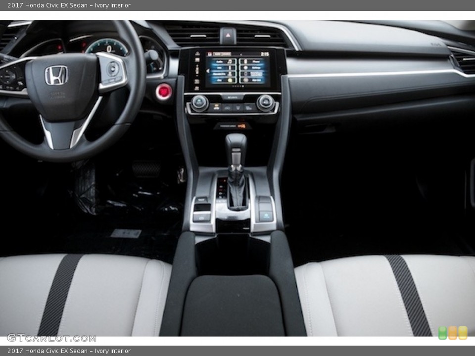 Ivory Interior Dashboard for the 2017 Honda Civic EX Sedan #116986243