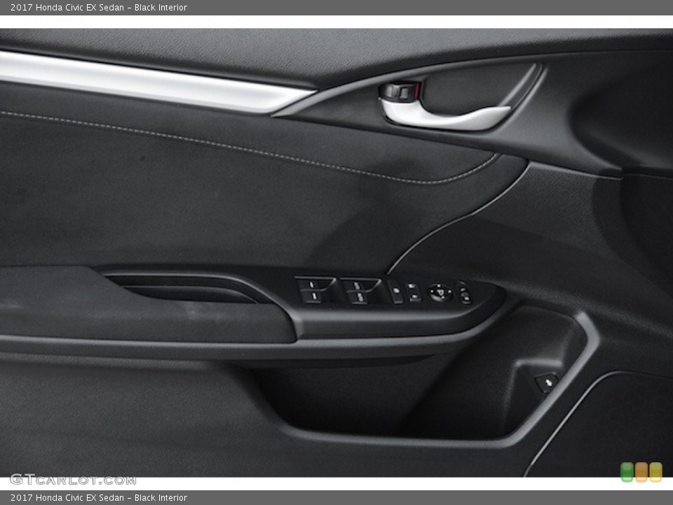 Black Interior Door Panel for the 2017 Honda Civic EX Sedan #116987291
