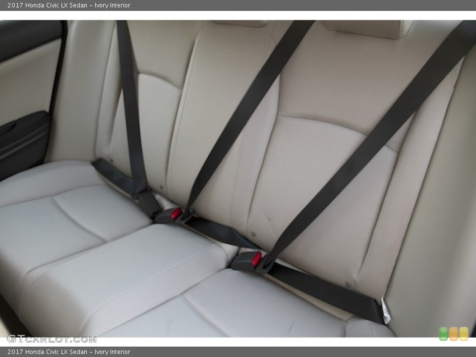 Ivory Interior Rear Seat for the 2017 Honda Civic LX Sedan #116988116