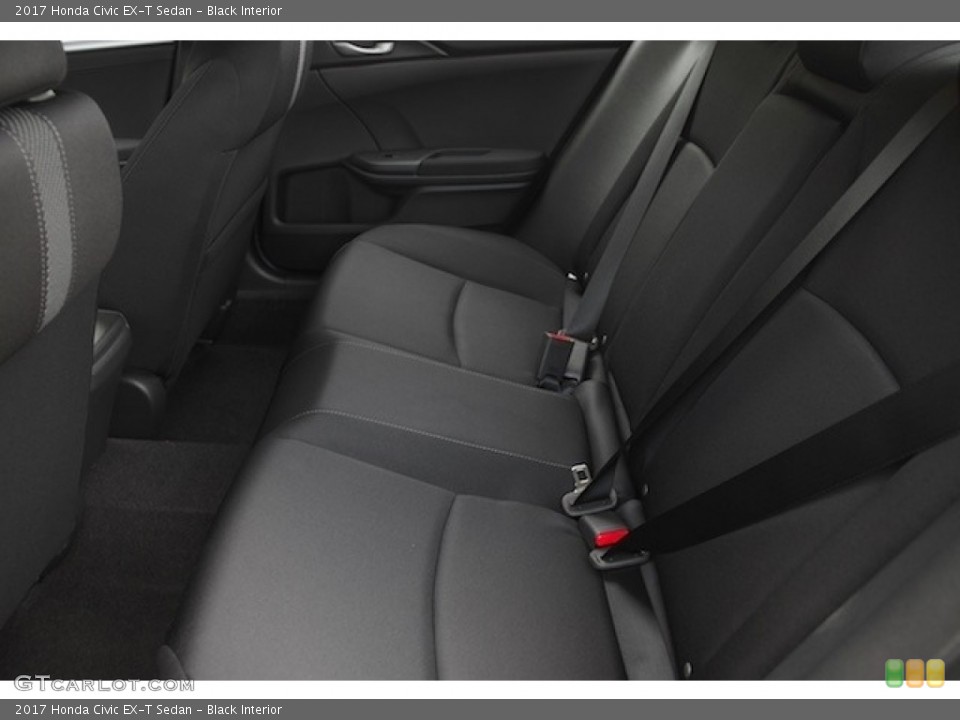 Black Interior Rear Seat for the 2017 Honda Civic EX-T Sedan #116988179