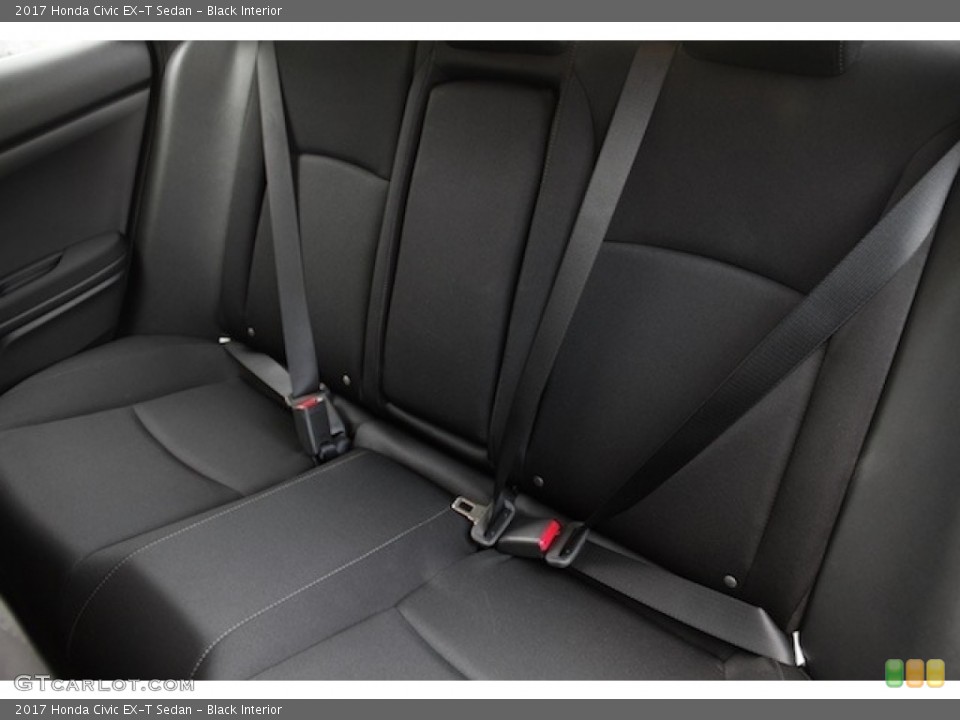 Black Interior Rear Seat for the 2017 Honda Civic EX-T Sedan #116988239