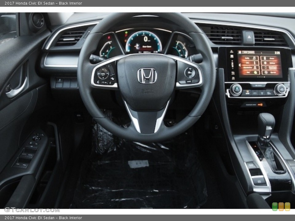 Black Interior Dashboard for the 2017 Honda Civic EX Sedan #116989682