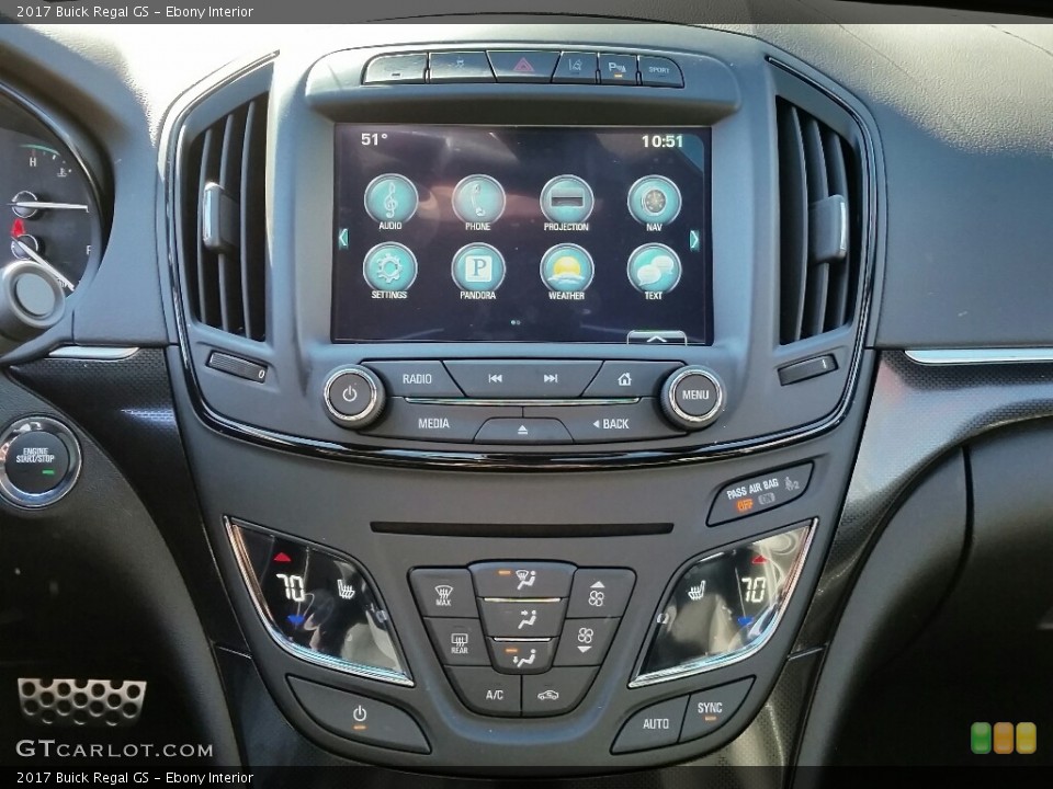 Ebony Interior Controls for the 2017 Buick Regal GS #116989958