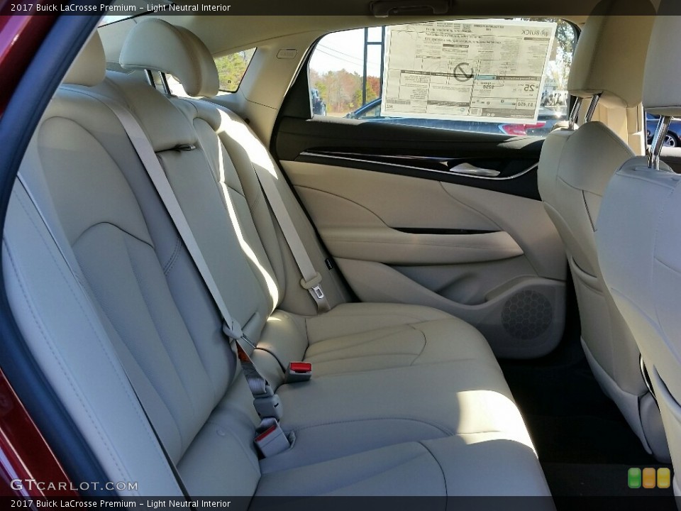 Light Neutral Interior Rear Seat for the 2017 Buick LaCrosse Premium #116990327