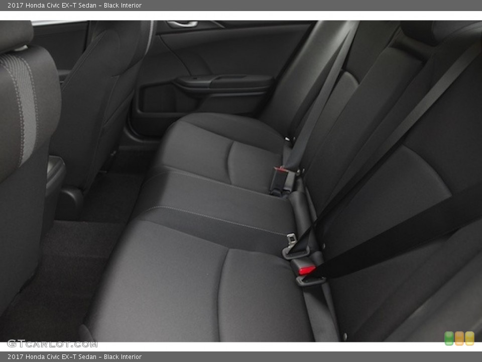 Black Interior Rear Seat for the 2017 Honda Civic EX-T Sedan #116991916