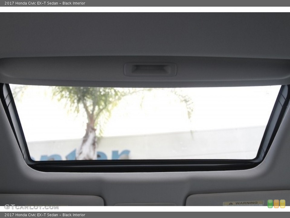 Black Interior Sunroof for the 2017 Honda Civic EX-T Sedan #116991935