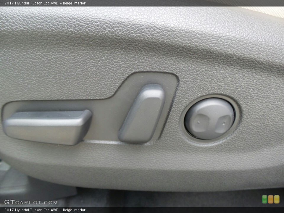 Beige Interior Controls for the 2017 Hyundai Tucson Eco AWD #116993684