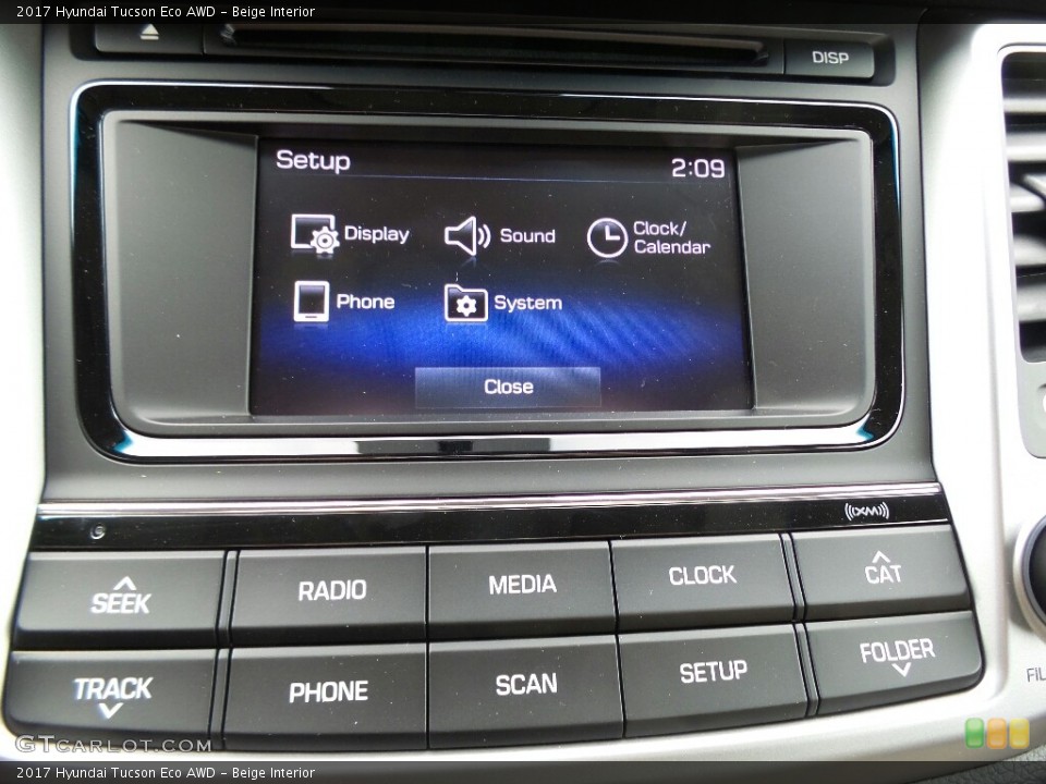 Beige Interior Controls for the 2017 Hyundai Tucson Eco AWD #116994038