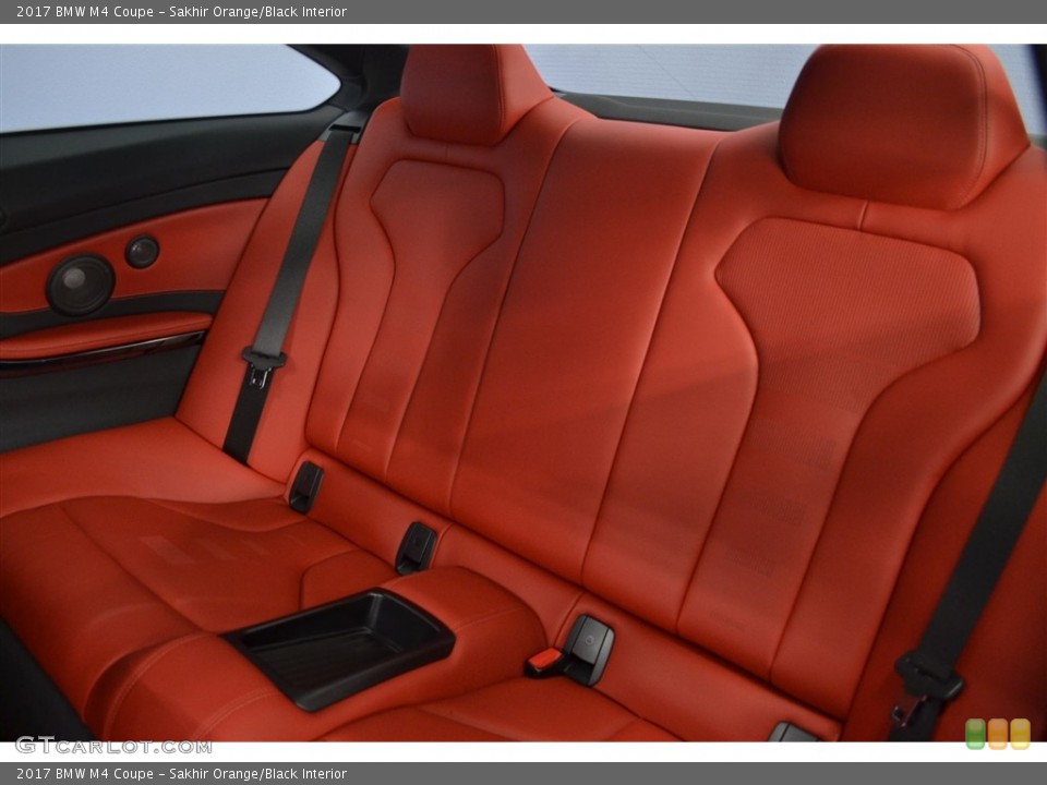 Sakhir Orange/Black Interior Rear Seat for the 2017 BMW M4 Coupe #116999291
