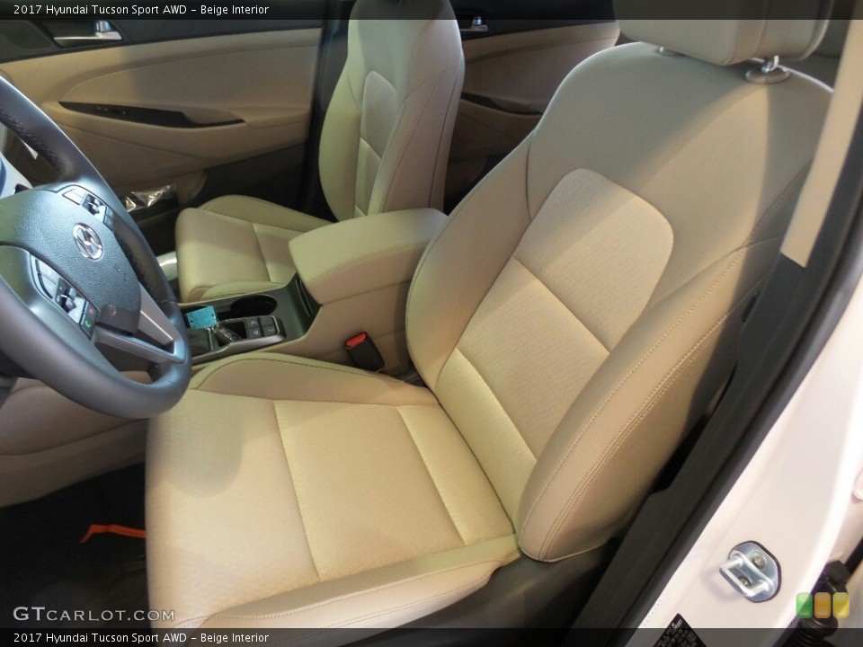 Beige Interior Front Seat for the 2017 Hyundai Tucson Sport AWD #117000395