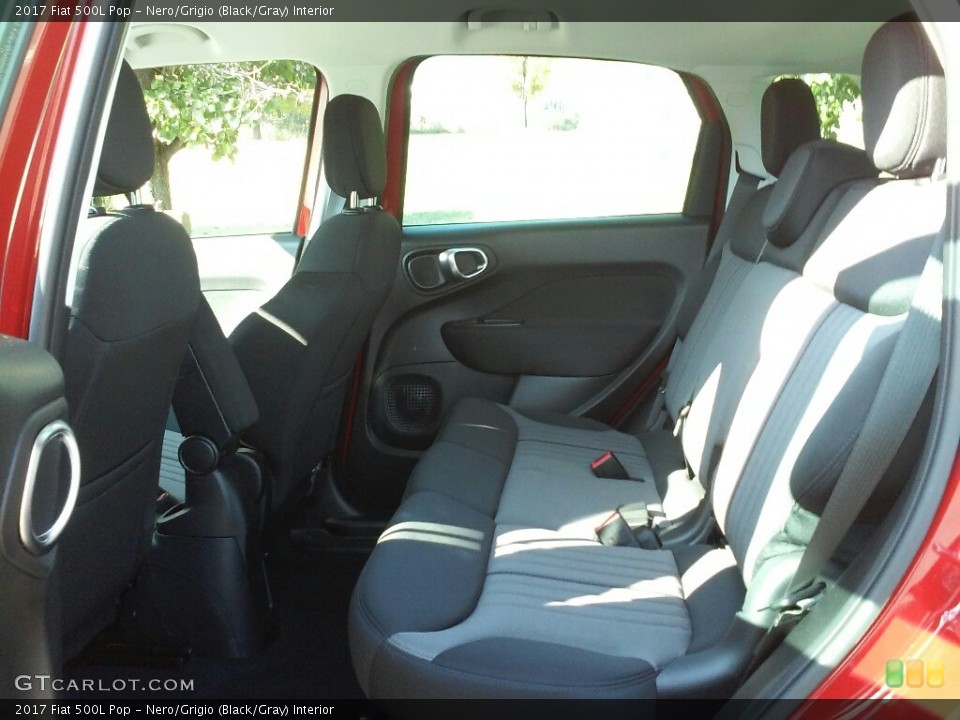 Nero/Grigio (Black/Gray) Interior Rear Seat for the 2017 Fiat 500L Pop #117001451