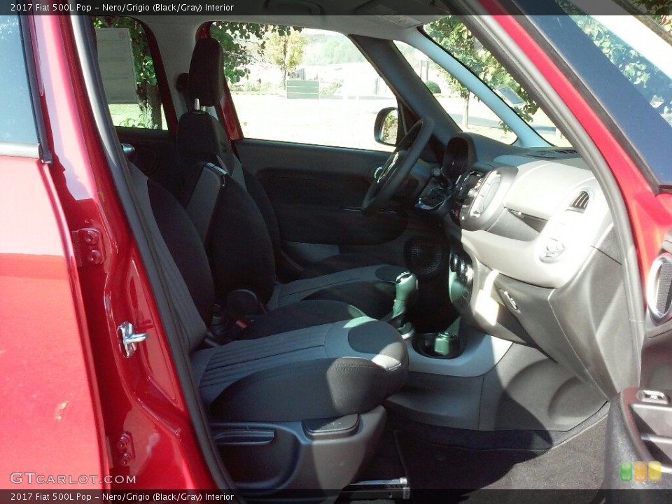 Nero/Grigio (Black/Gray) Interior Front Seat for the 2017 Fiat 500L Pop #117001538