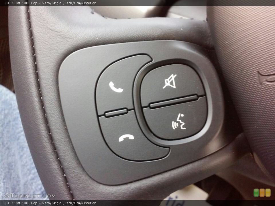 Nero/Grigio (Black/Gray) Interior Controls for the 2017 Fiat 500L Pop #117001589