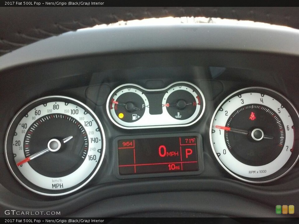 Nero/Grigio (Black/Gray) Interior Gauges for the 2017 Fiat 500L Pop #117001643