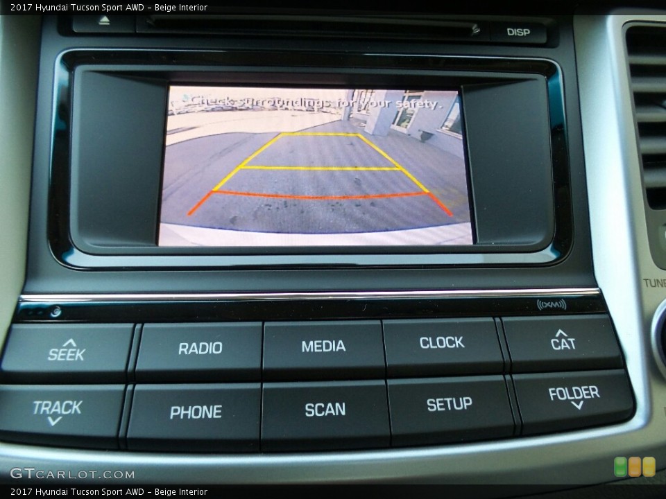 Beige Interior Controls for the 2017 Hyundai Tucson Sport AWD #117001841