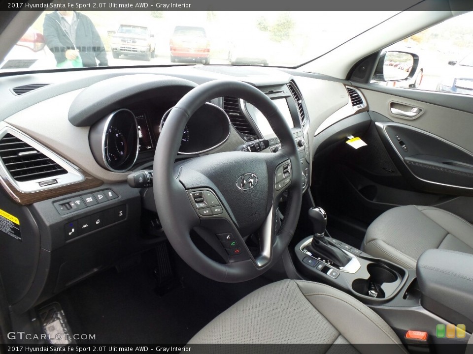 Gray Interior Photo for the 2017 Hyundai Santa Fe Sport 2.0T Ulitimate AWD #117003315