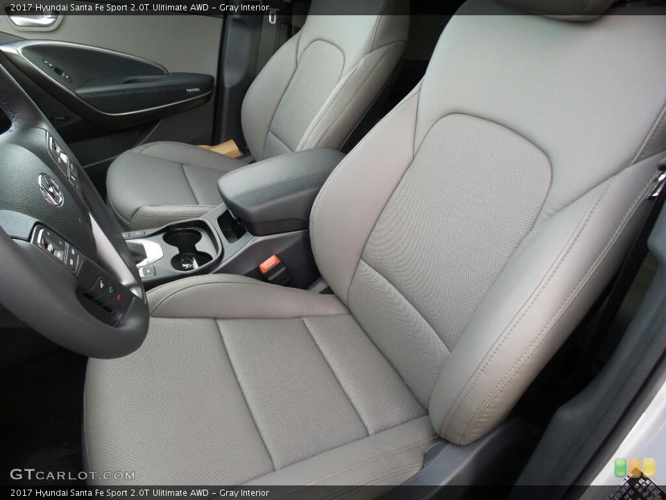 Gray Interior Front Seat for the 2017 Hyundai Santa Fe Sport 2.0T Ulitimate AWD #117003344