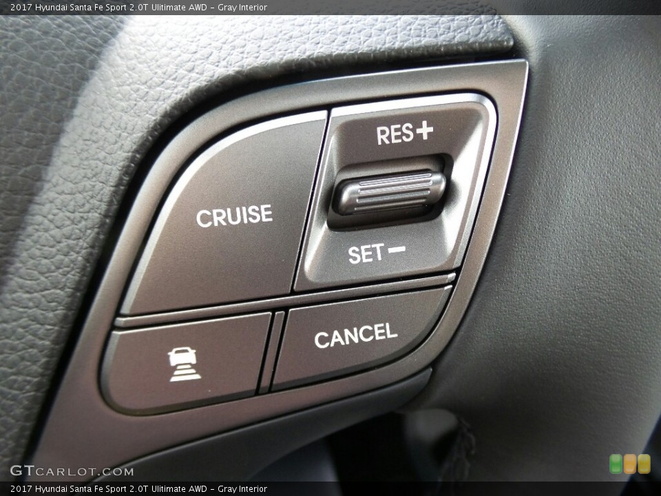 Gray Interior Controls for the 2017 Hyundai Santa Fe Sport 2.0T Ulitimate AWD #117003929