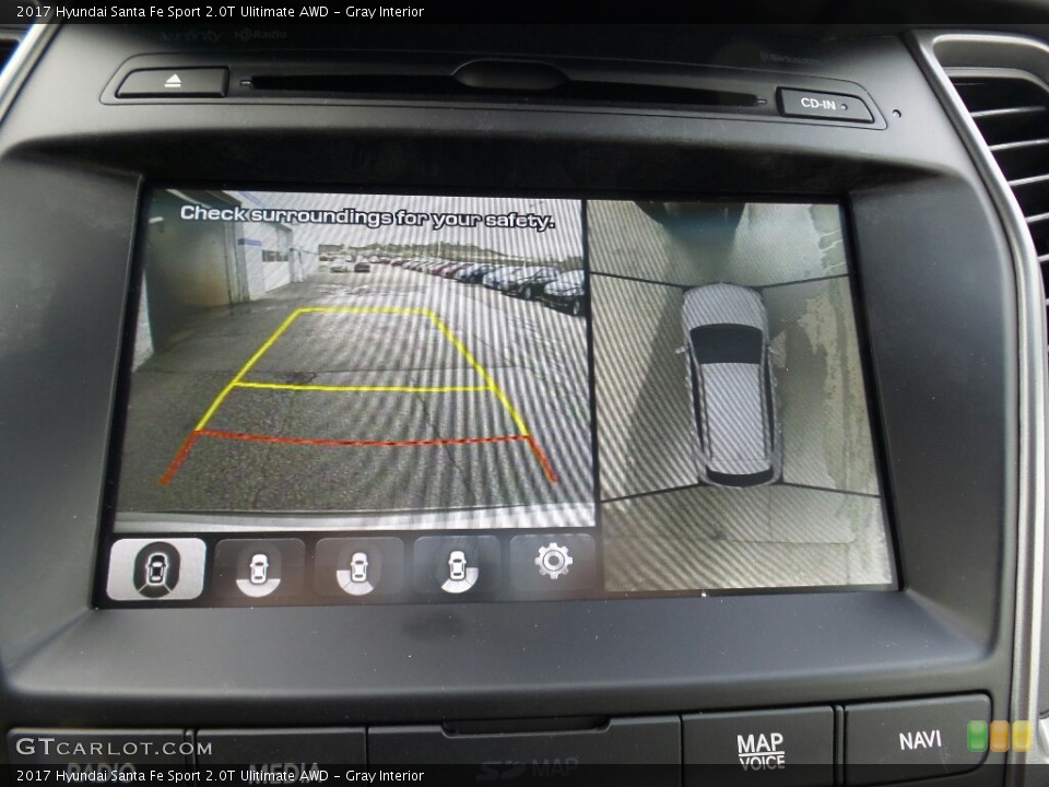 Gray Interior Controls for the 2017 Hyundai Santa Fe Sport 2.0T Ulitimate AWD #117004248