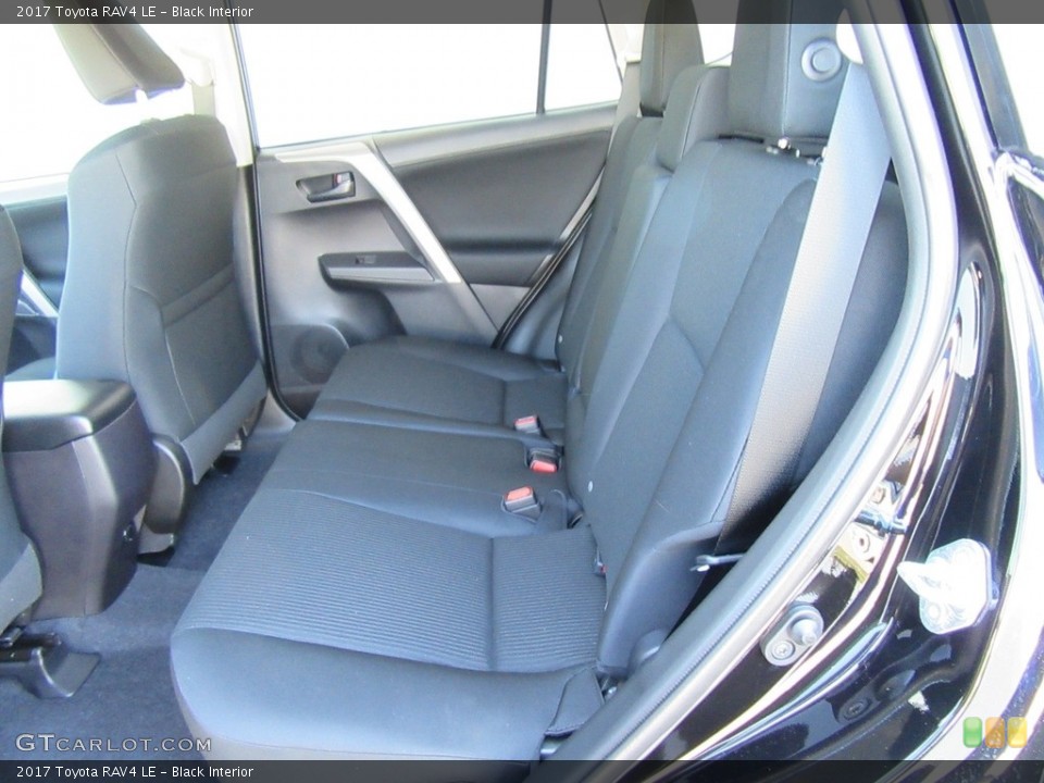 Black Interior Rear Seat for the 2017 Toyota RAV4 LE #117005183