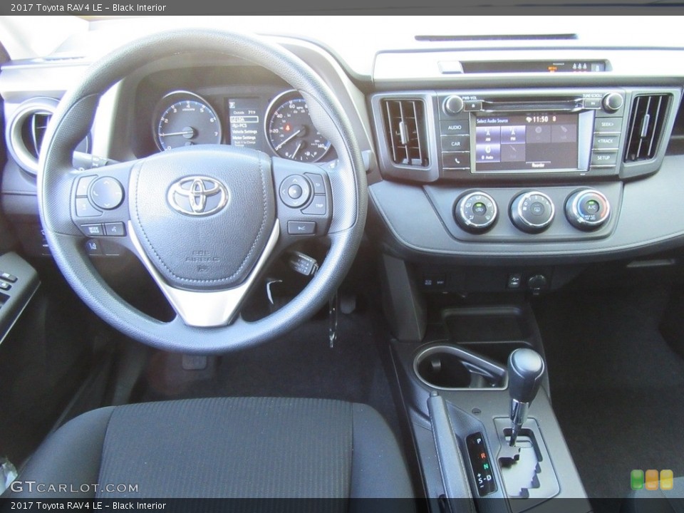 Black Interior Dashboard for the 2017 Toyota RAV4 LE #117005315
