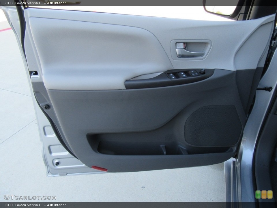 Ash Interior Door Panel for the 2017 Toyota Sienna LE