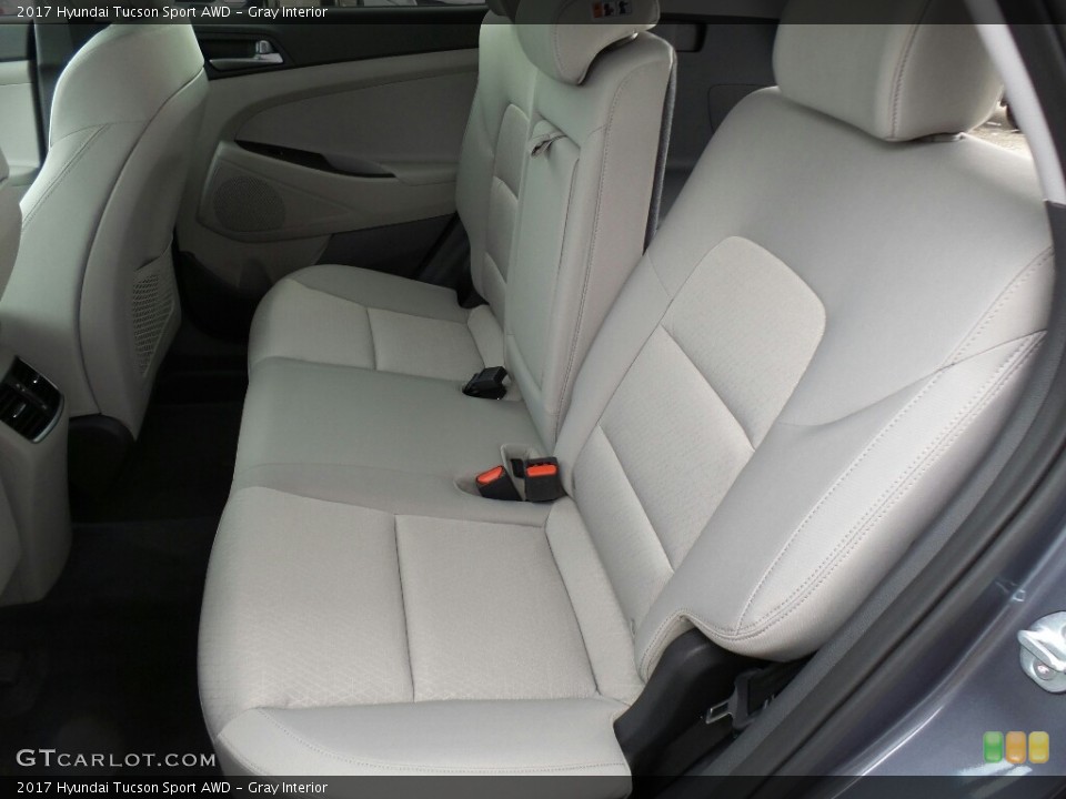Gray Interior Rear Seat for the 2017 Hyundai Tucson Sport AWD #117006005