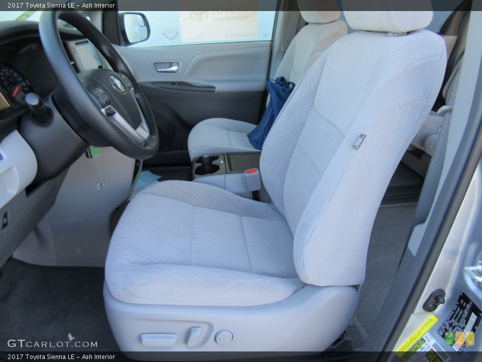 Ash Interior Front Seat for the 2017 Toyota Sienna LE #117006050