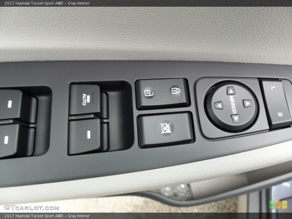 Gray Interior Controls for the 2017 Hyundai Tucson Sport AWD #117006113